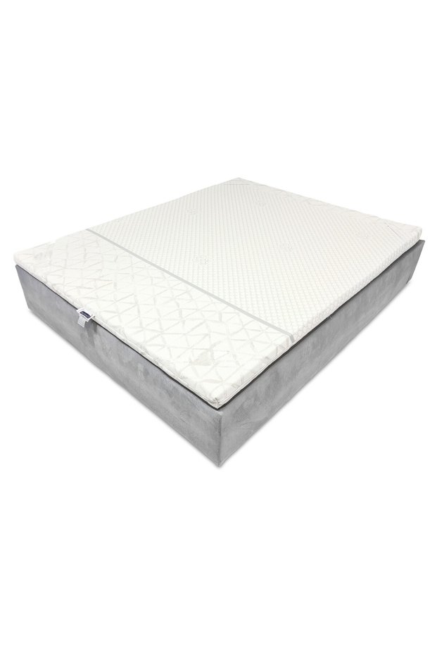 Topper Memory 3+3cm Bumbac Alb