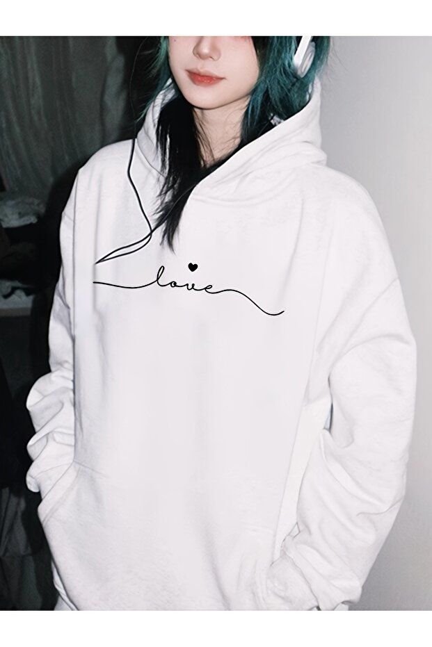 Unisex Printed Hooded Sweatshirt with Kangaroo Pocket, Comfortable Fit, Regular Cut