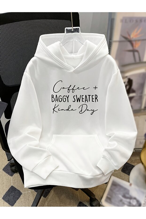 Unisex Printed Hooded Sweatshirt with Kangaroo Pocket, Comfortable Fit, Regular Cut