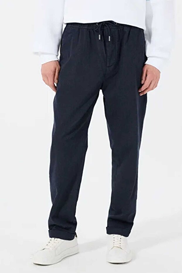 Axel Men's Navy Blue Trousers M5Rb79Wgxy1-G7V2
