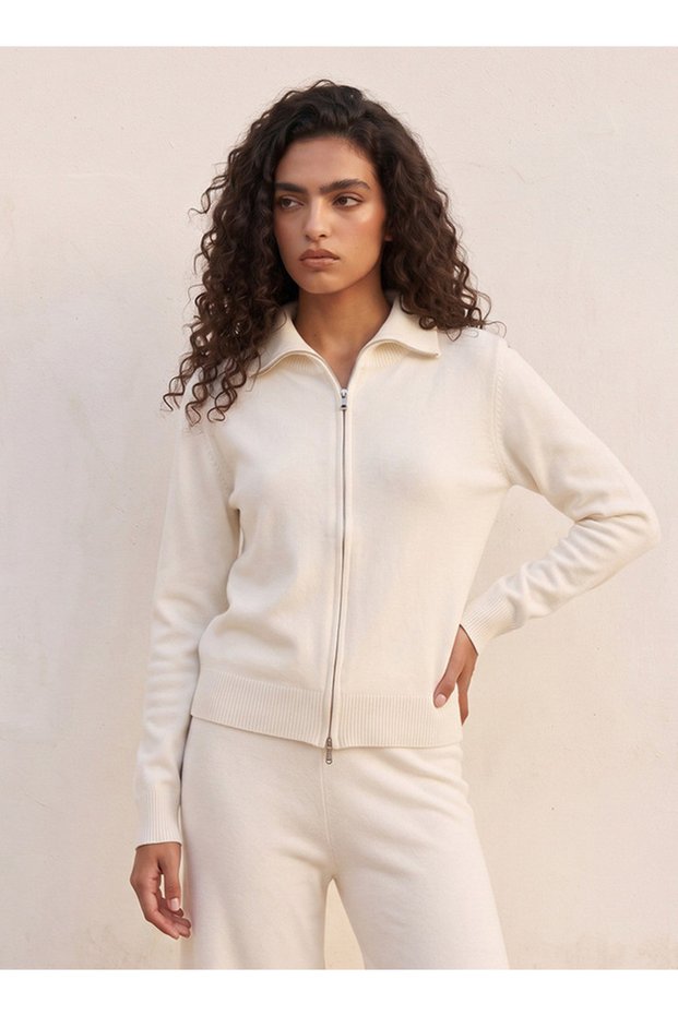 Youth Textured Collared Cardigan