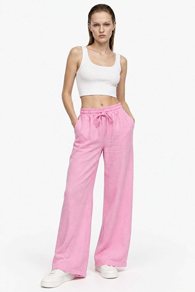 Muslin Palazzo Pants