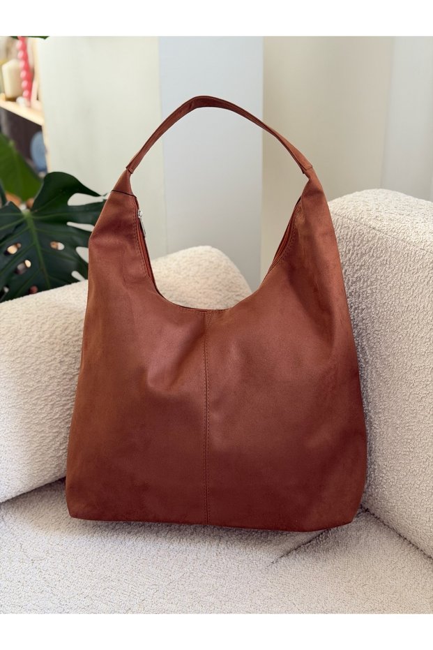 Suede Fabric Large Size Shoulder Bag for Women