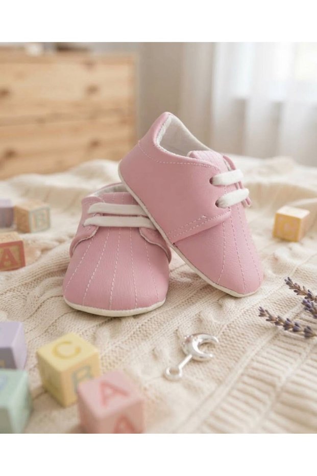 Baby Girl Shoes Embroidered with Elastic