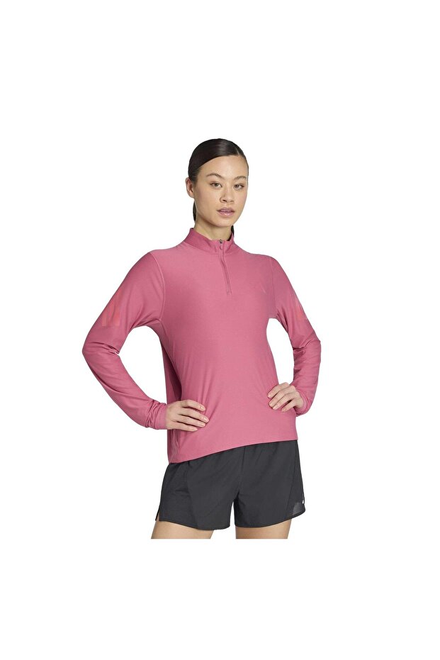 Kr5527-K Adı365 Zip W Women's Sweatshirt Pink