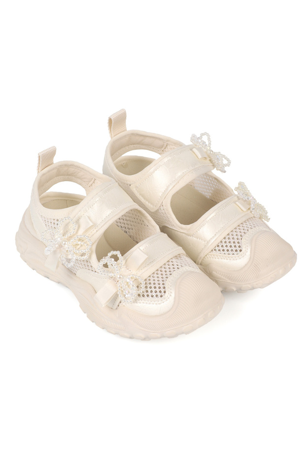 Ribbon Girls Orthopedic Sandals Ballet Shoes Bow Shoes