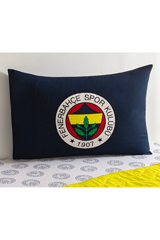 Zorluteks Out Fenerbahçe Patterned 100% Cotton Fabric 2 Pieces Pillowcases 50X70 cm Double-Sided Printing