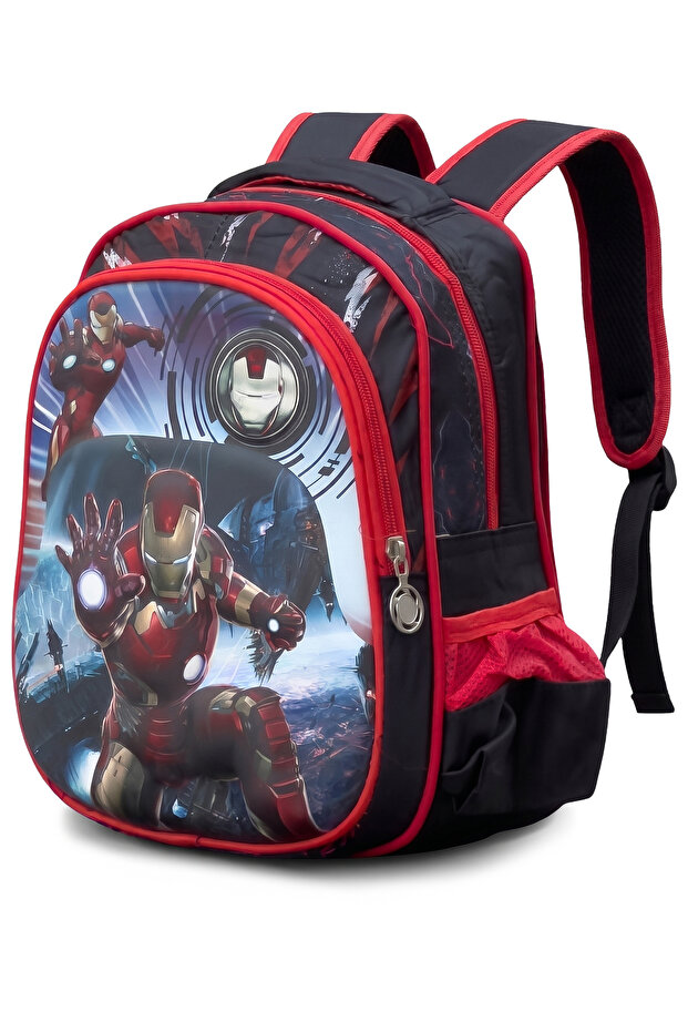 12 Inch Power Strike School Bag For 4-6 Years, Printed Backpack Bags, Lightweight, Washable, Bag For Kids, Boys
