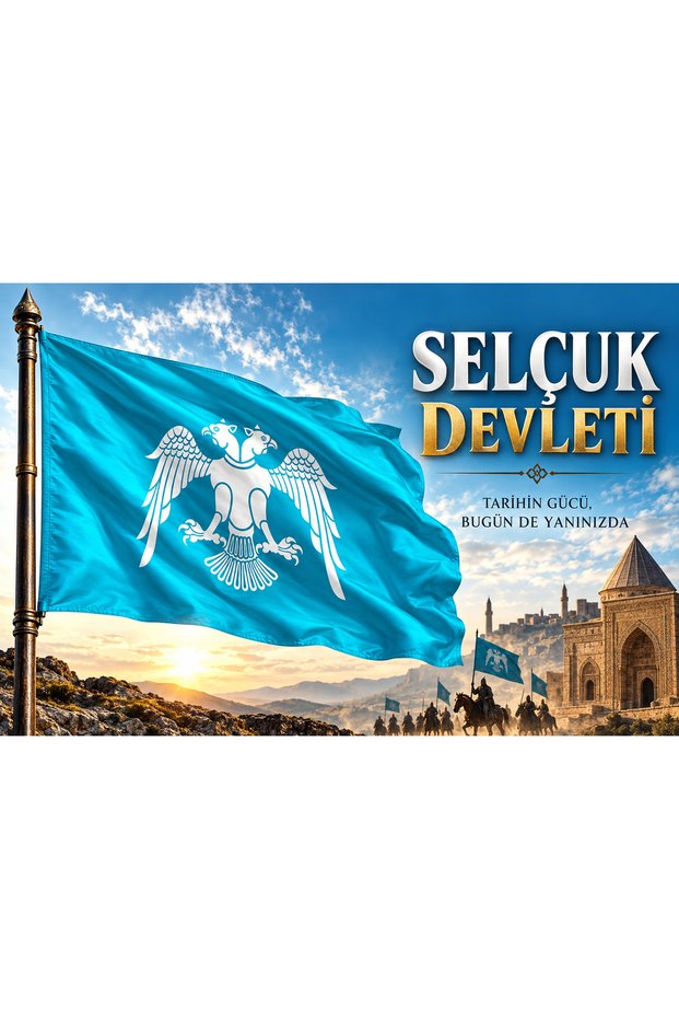 SELÇUKLU DEVLETİ BAYRAĞI 50x75