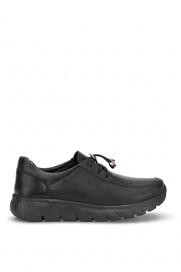 26Ksrrz1030 Women's Genuine Leather Casual Shoes Black