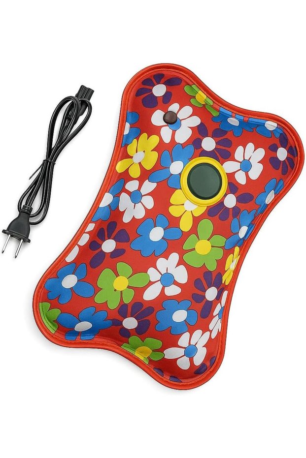 Electric Heating Pad Hot Water Gel Pillow for Neck, Back, and Muscle Pain Relief - Rechargeable Heat Therapy for Cramps, Massage, and Comfort - Portable, Easy-to-Use for Soothing Relief