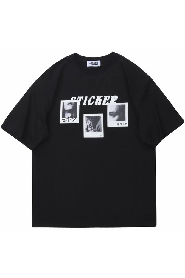 Unisex Stylish Comfortable Oversize Cotton Crew Neck T-Shirt with Special Design Code 37072