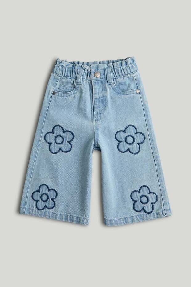 Floral Denim Jeans