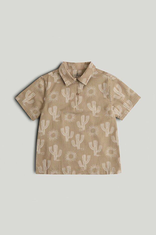 Green Pull-On Shirt