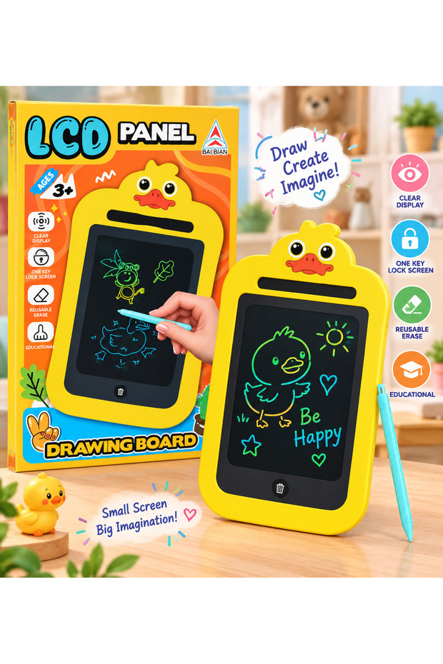 Lcd Writing and Drawing Tablet Children's Drawing Board
