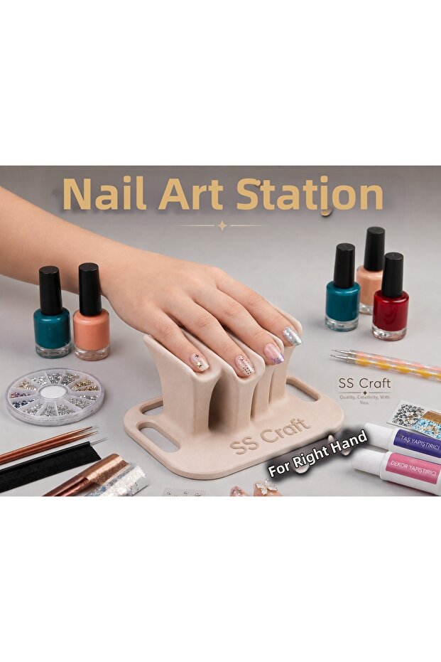 Nail Care and Nail Polish Stand - Right Hand