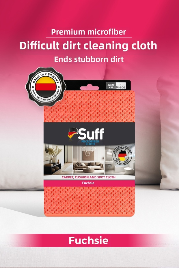 Lavender Microfiber Cloth Double-Sided Liquid Absorbent Sensitive Fabric and Surface Cloth 40X40 cm Orange