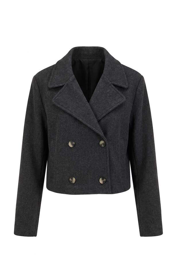 Anthracite Regular Coat Twoaw27Kb00056
