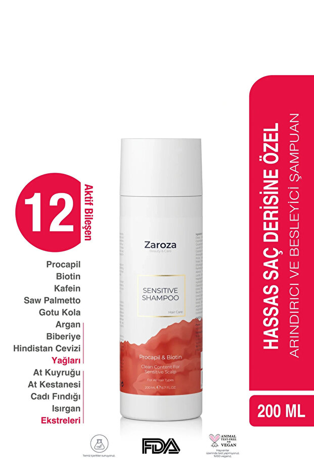 Anti-Hair Loss Procapil & Biotin Shampoo for Sensitive Scalp 200 ml