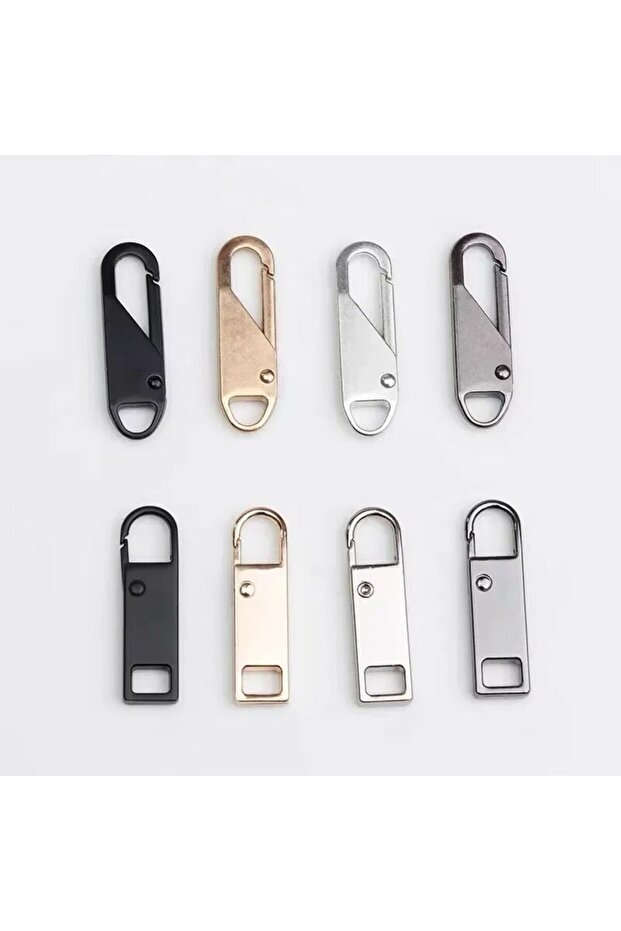 8PCs 4pcs/8pcs Detachable Zipper Pull, Multi Color Replacement Zipper Accs For Jeans & Backpack, Sew