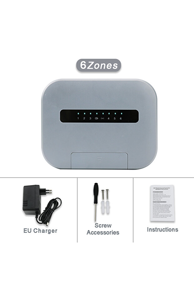 6 Zone- EU Plug WiFi Smart Sprinkler System 6 Zone Or 8 Station Garden Irrigation Controller Water V