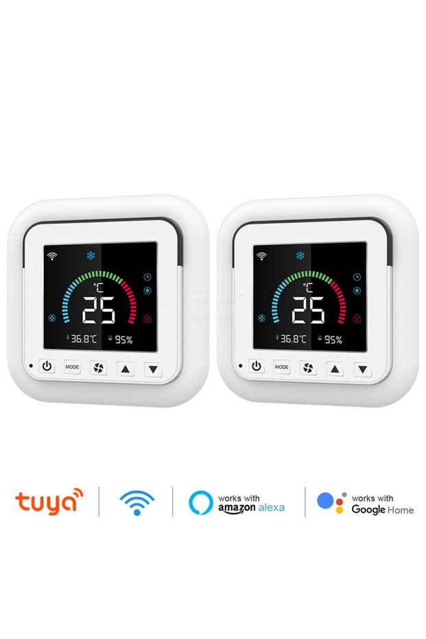 2Pcs MANHOT Smart Air Conditioner IR Remote Control Timer WiFi Temperature Humidity Sensor Monitor T