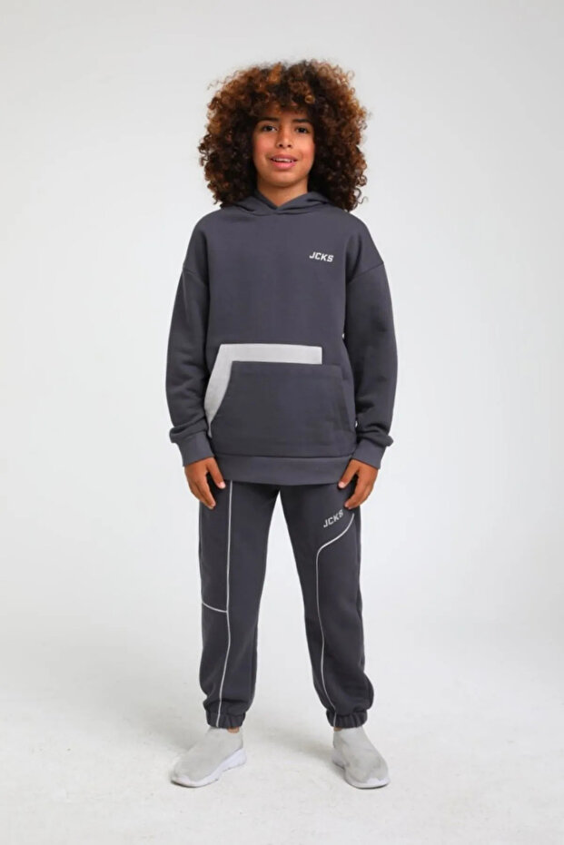 4-14 Years Old Jack Premium Cool Boy's Suit-Anthracite