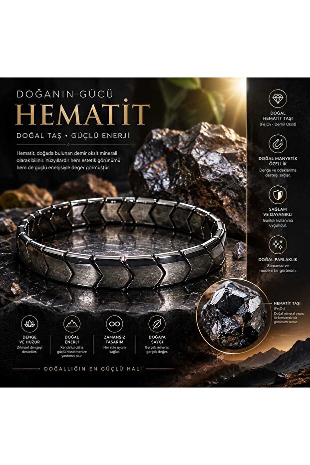 Hematit Bileklik