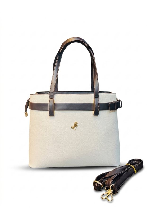 Multi-Compartment Large Size Hand and Shoulder Bag