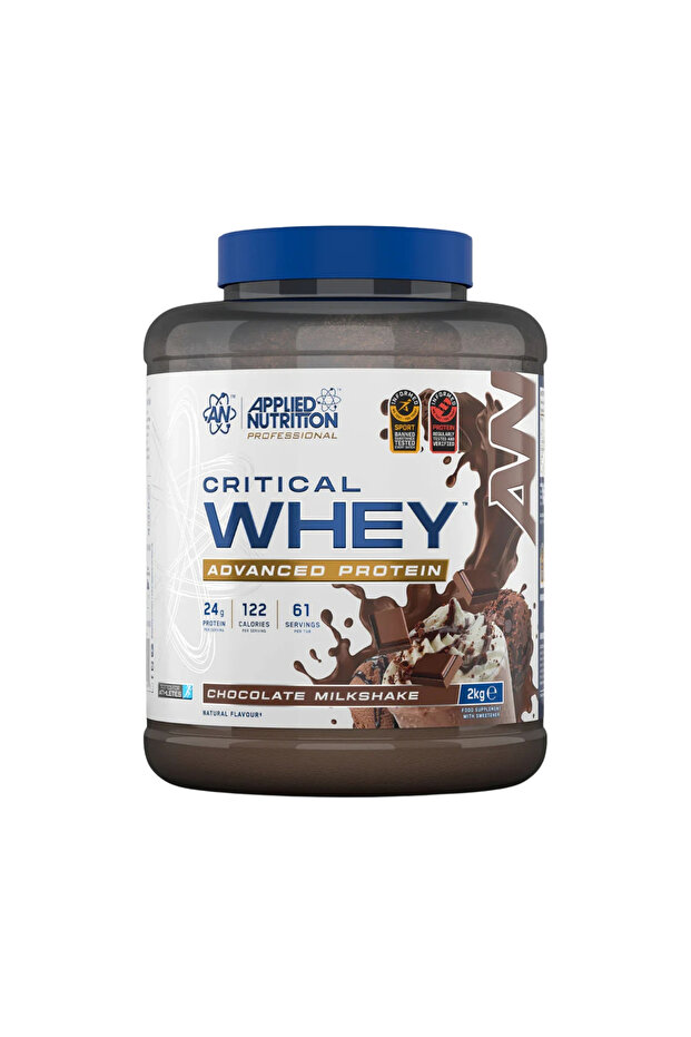 واي بروتين ميلك شيك الشكولاته Applied Nutrition Critical WHEY Protein Chocolate Milkshake 2 Kg