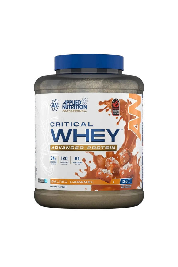 ابلايد مسحوق واي بروتين سولتد كراميل - Applied Nutrition Critical WHEY Protein Salted Caramel - 2 Kg