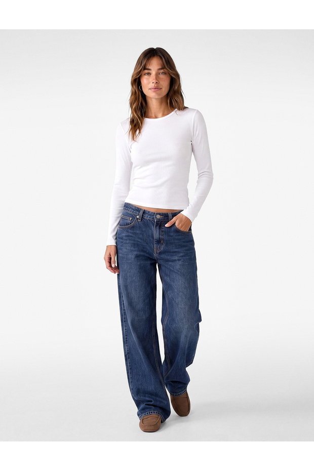 Modal Fabric Slim Fit Crew Neck Long Sleeve T-Shirt