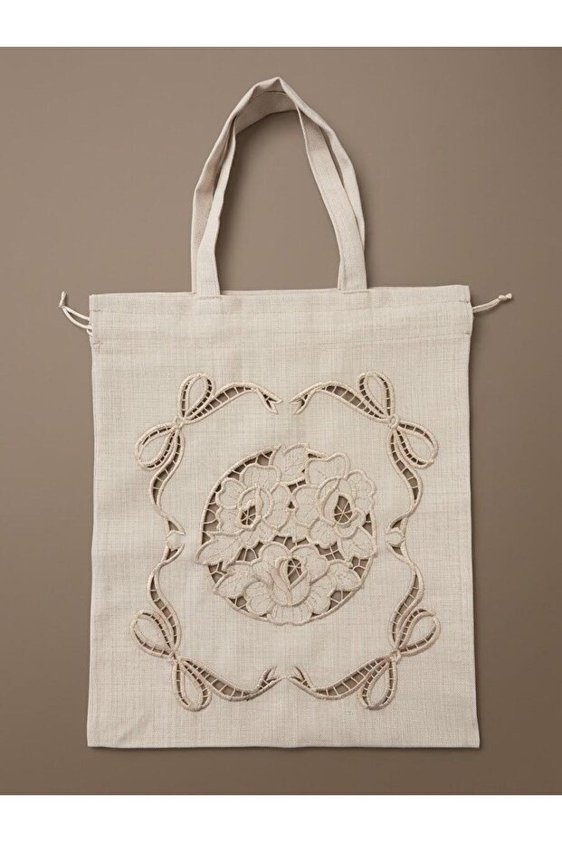 Fiyonk - Multi-Purpose Bag Hole Work Beige - 30X35 cm 1 Piece