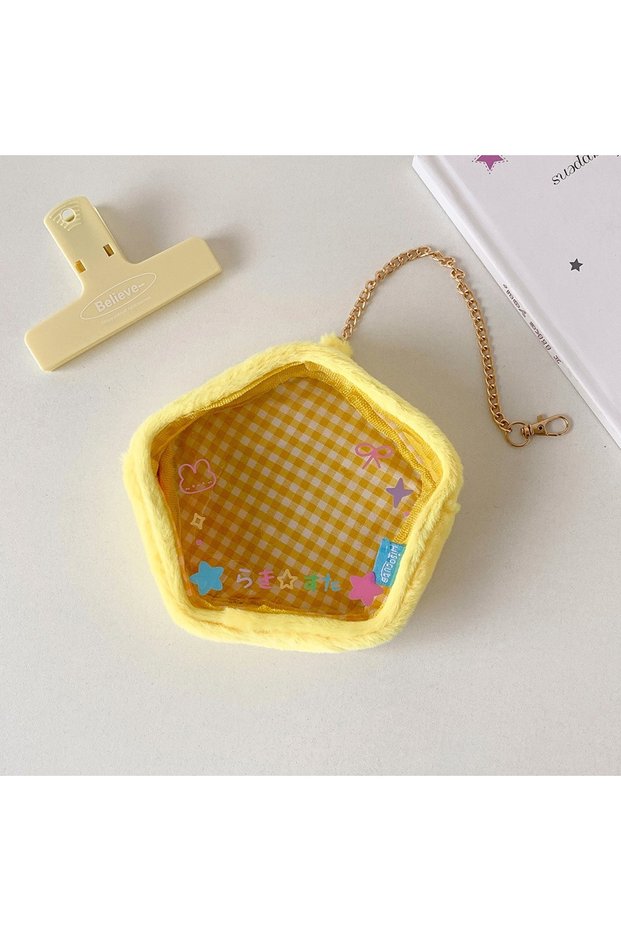 Star baby bag Cute plush bar doll storage bag student cotton doll storage display pendant pain bag d