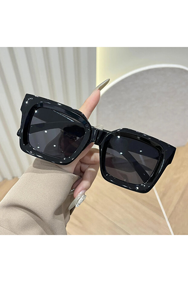 C4 1Pc/2Pcs Trendy and Fashionable Casual Large-Frame Rectangular Glasses, Simple and Stylish Eyewea