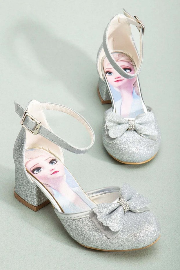 Girl's Bow Princess Heeled Shoes