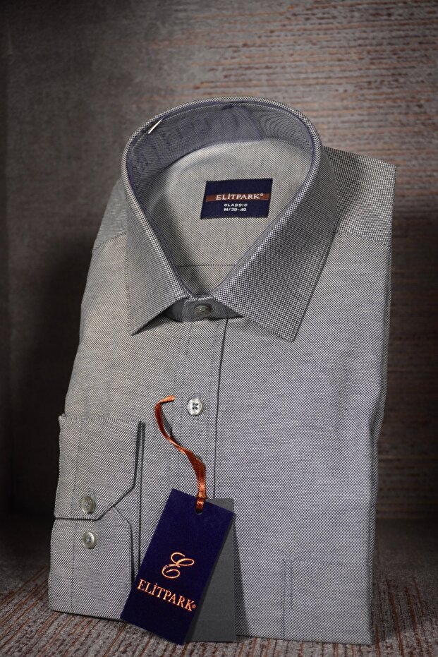 Dot Pattern Long Sleeve Cotton Pocket Comfortable Fit Premium Men's Shirt
