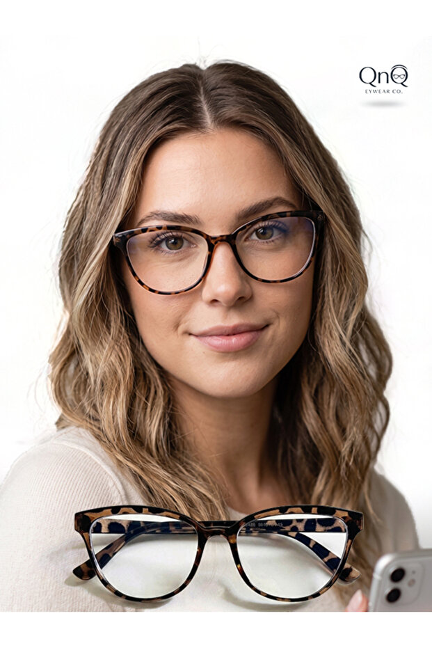 Cat Eye Leopard Blue Light Protective Glasses Sunglasses Transparent