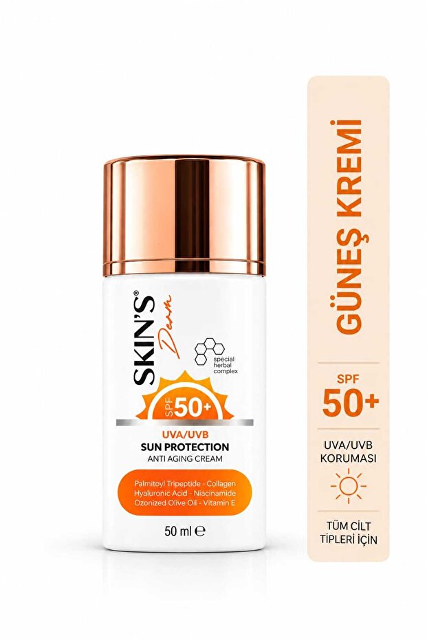 Skins Derm Spf 50 Sun Protection Anti-Aging Cream.