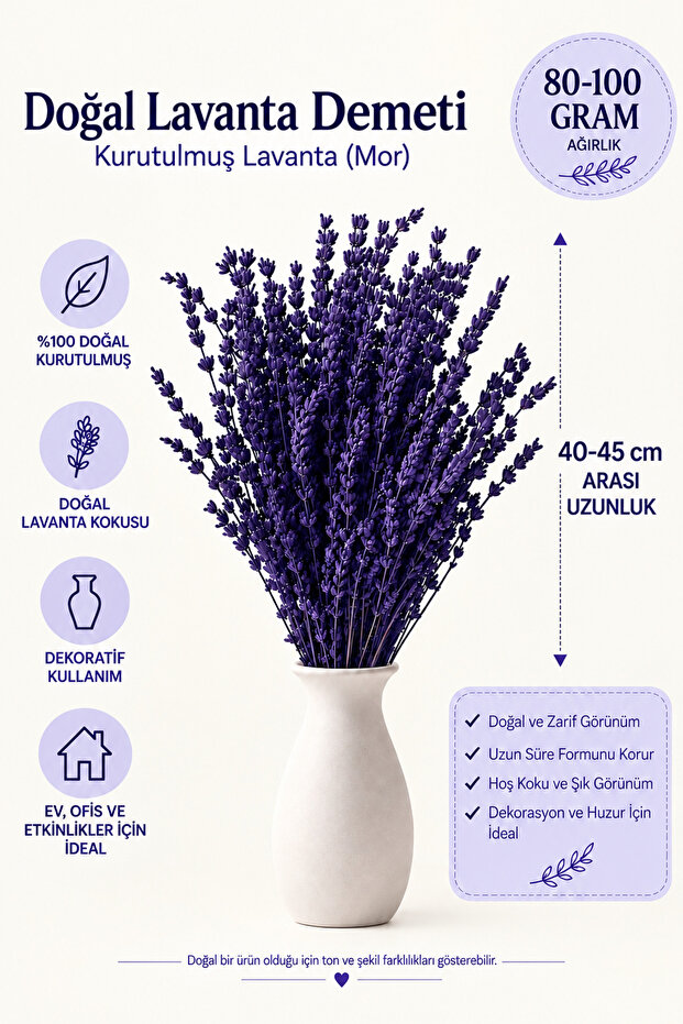 Shockproof Non-Shedding Durable Lavender Bunch - Arrangement | Ornament | Decor