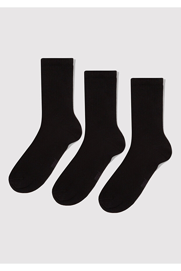 3-Piece Black Socks 0911173-900