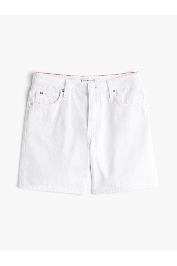 Dnm Straight Short Rw White Women's Shorts Ww0Ww45924Ycf