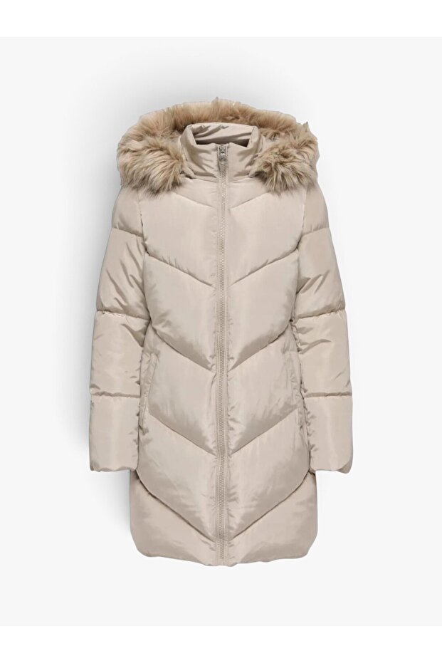 Onlmynte Bf Long Puffer Otw Women's Gray Coat - 15238323