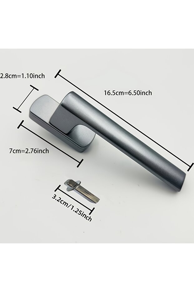 GRAY Aluminum Alloy Door and Window Handle System Door and Window Accessories Straight Handle Straig
