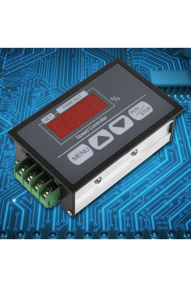 PWM Speed Controller Motor Controller 6-60V Digital Display Percentage Tachometer Motor Slow Start a