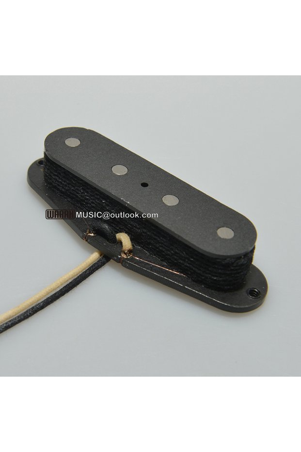 Black Cord 1pcs Alnico V Single Coil Vintage Style for Tele Bass Guitar 6.8K 51 Precision Bass Picku