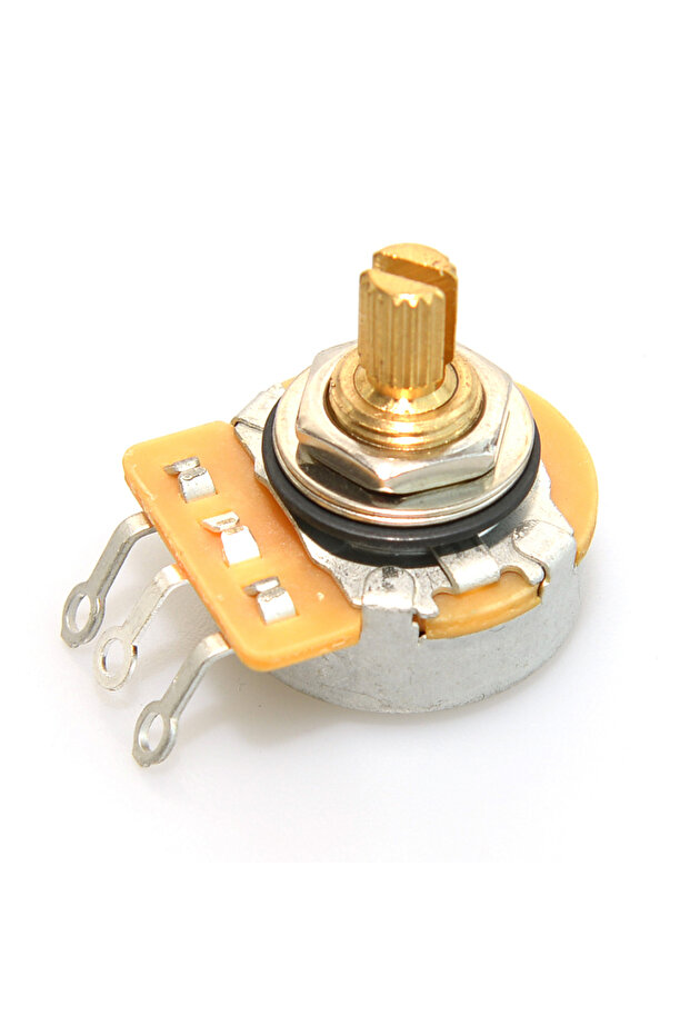 A250K 15mm x 1pcs 1 PCS Brass Split Shaft Potentiometer 450G 250K/500K Pots For Electric Guitar and