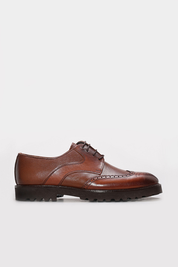 Genuine Leather Tan Men's Classic Shoes 265Ma0138