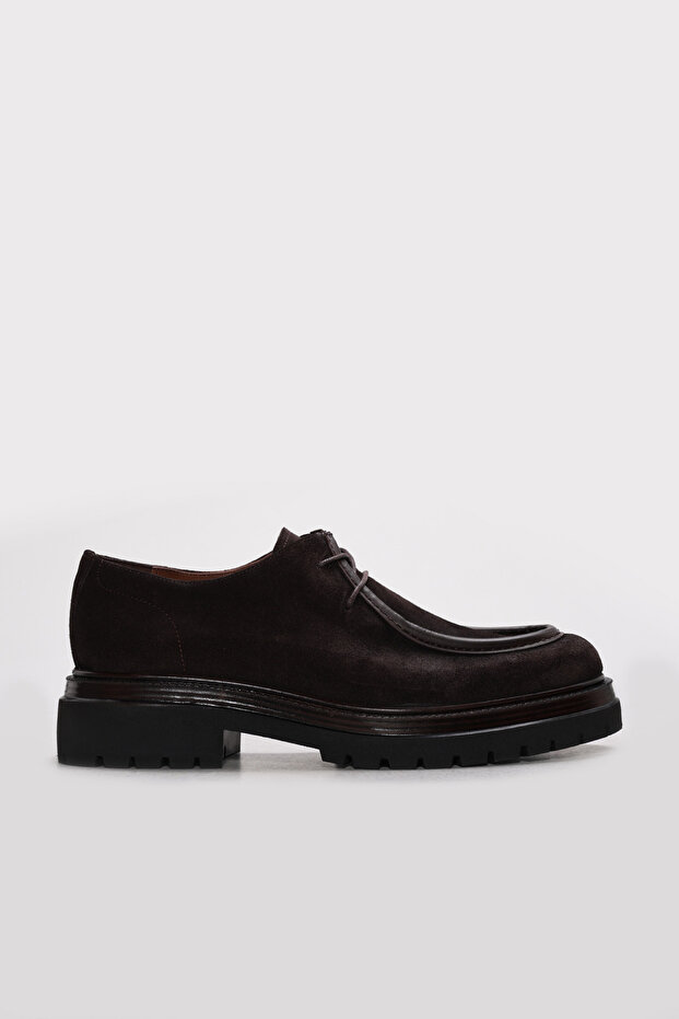 Genuine Leather Brown Suede Brown Men's Classic Shoes 274Mald1266