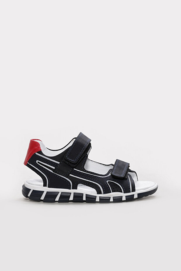 Genuine Leather Black Nubuck Boys' Classic Sandals 612Fa978